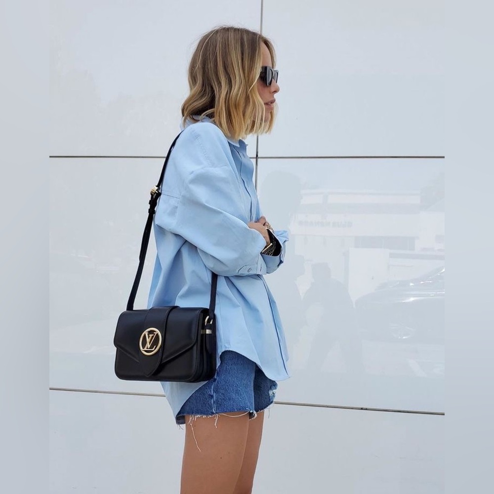 NWT Anine Bing Mika Light Blue Cotton Long-Sleeve Shirt - Picture 6 of 15